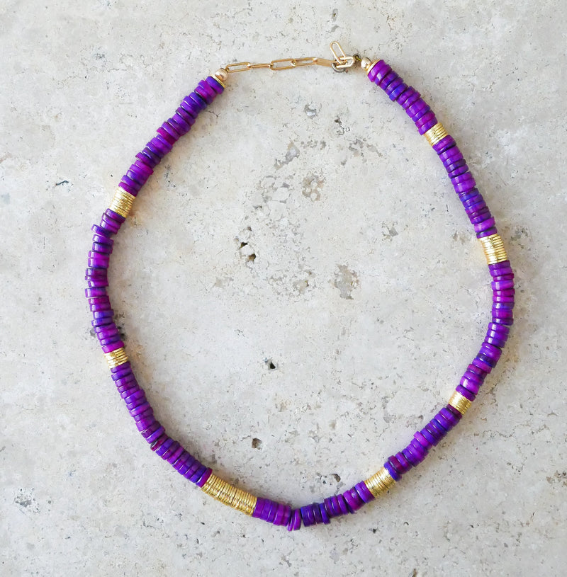 Collier Ilo - violet